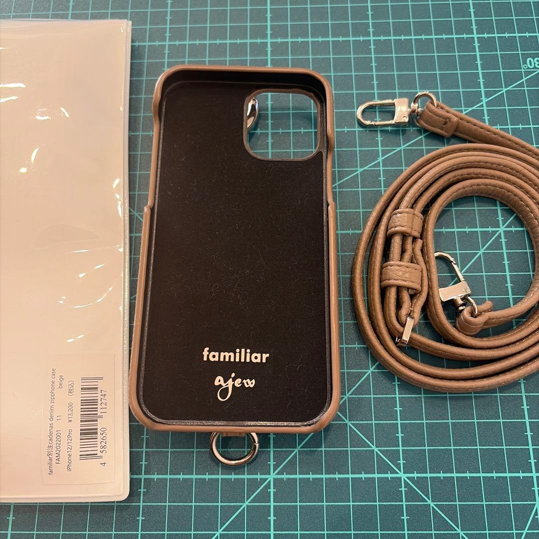 正規品　ファミリア　familiar&ajewコラボ　iPhone12 ケース