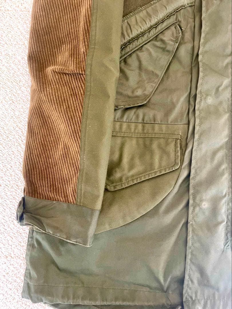 Ink インク リメイク ライナー ファー付きモッズコート S ミリタリー