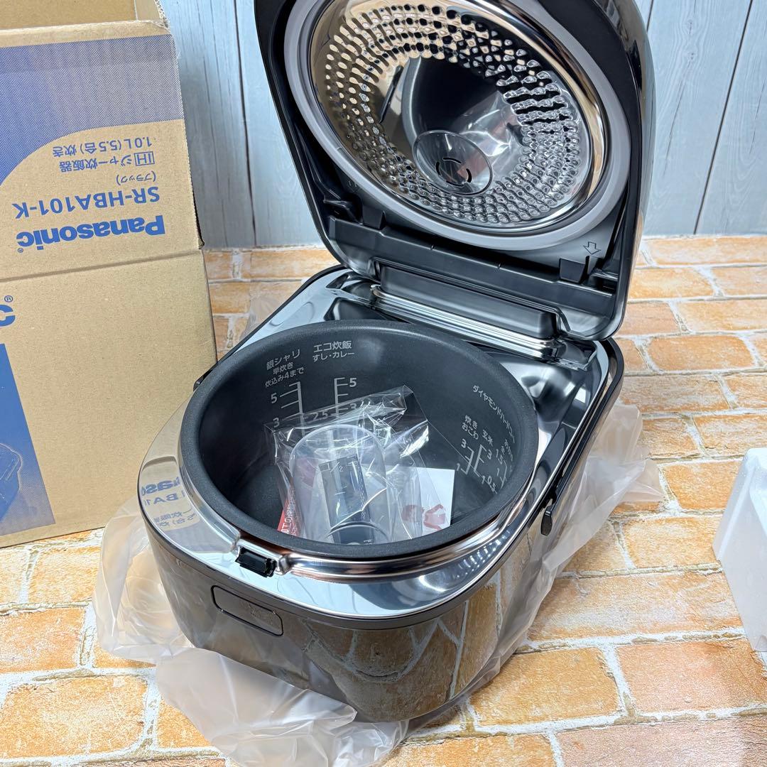 新品 Panasonic パナソニック IHジャー炊飯器 SR-HBA101-K