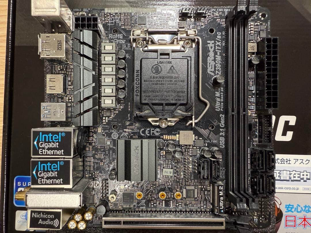マザーボード ASRock Z390M-ITX/ac