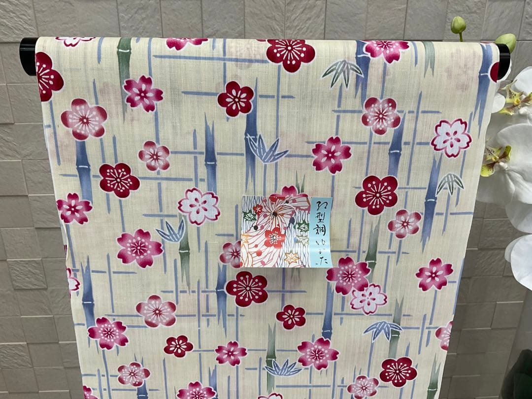 新品未使用品　紅型調ゆかた　東京本染　源氏物語　送料無料