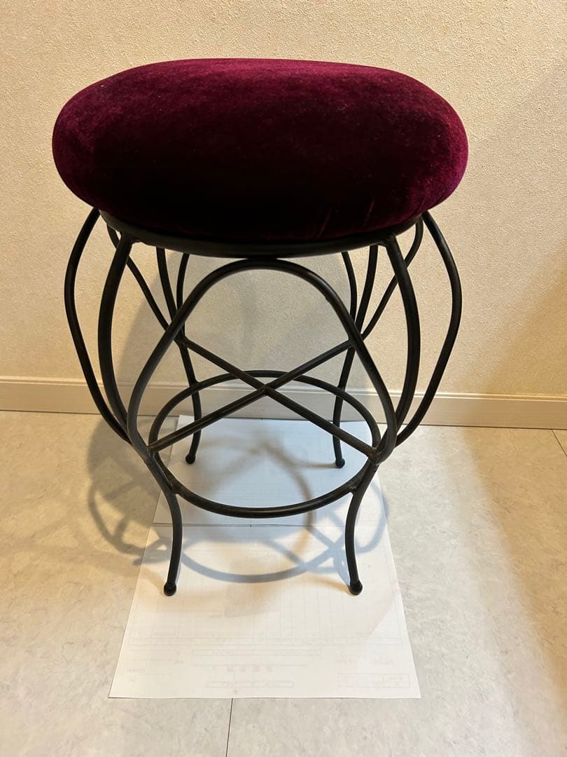 オリーブ専用　丸椅子 アンティーク風スツール アイアン家具