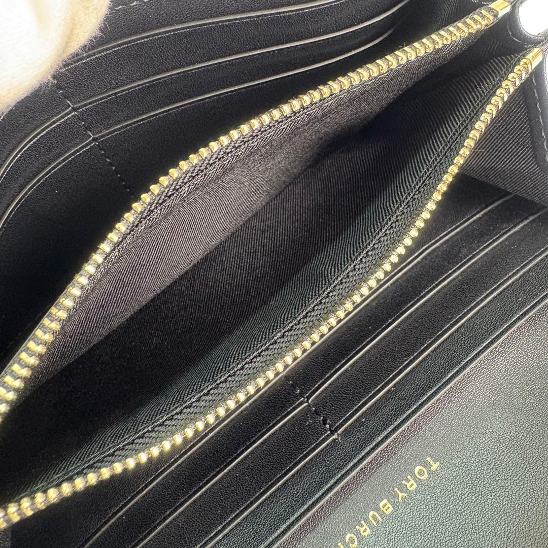 【箱付き】 Tory Burch キラ ターンロック 長財布 ブラック