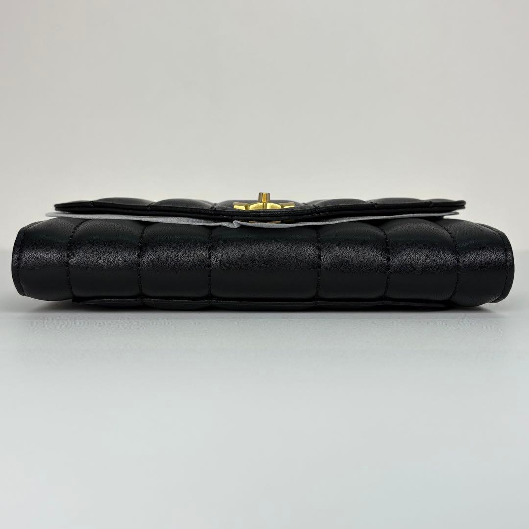 【箱付き】 Tory Burch キラ ターンロック 長財布 ブラック