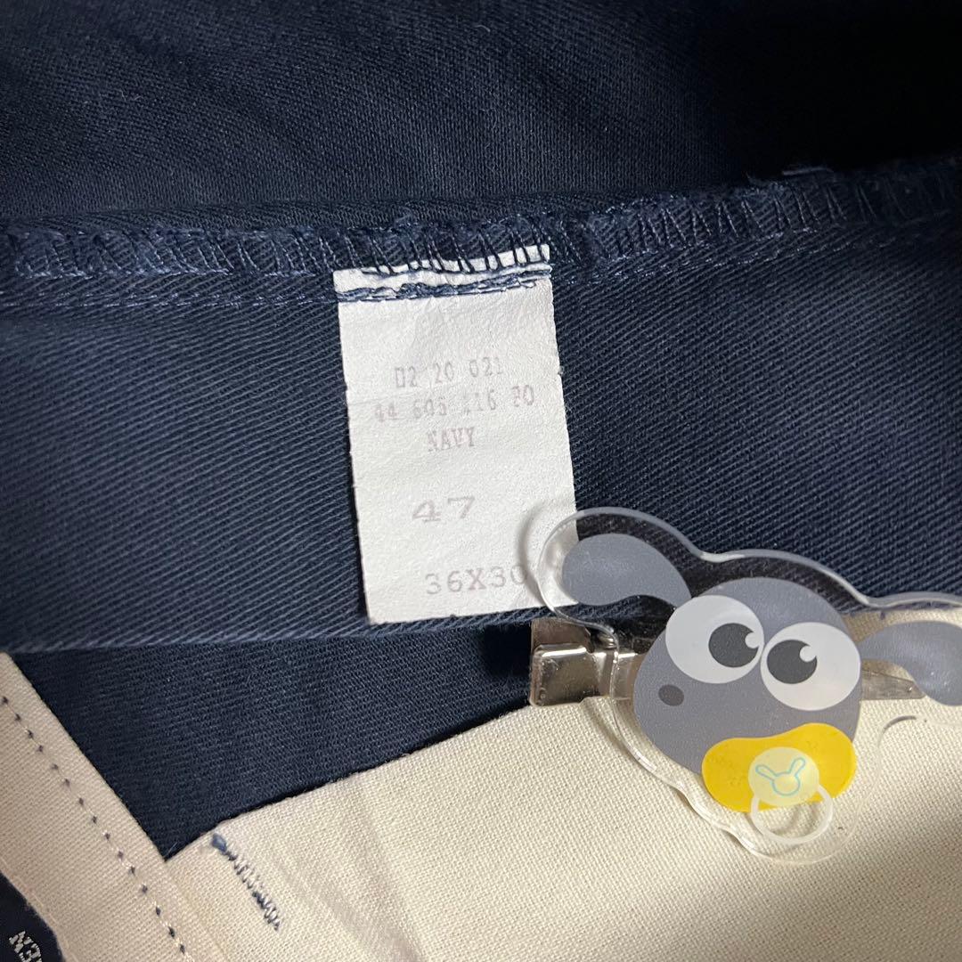 極美品　90s ANDREW PANT W36 L30 ネイビー　ポロチノ