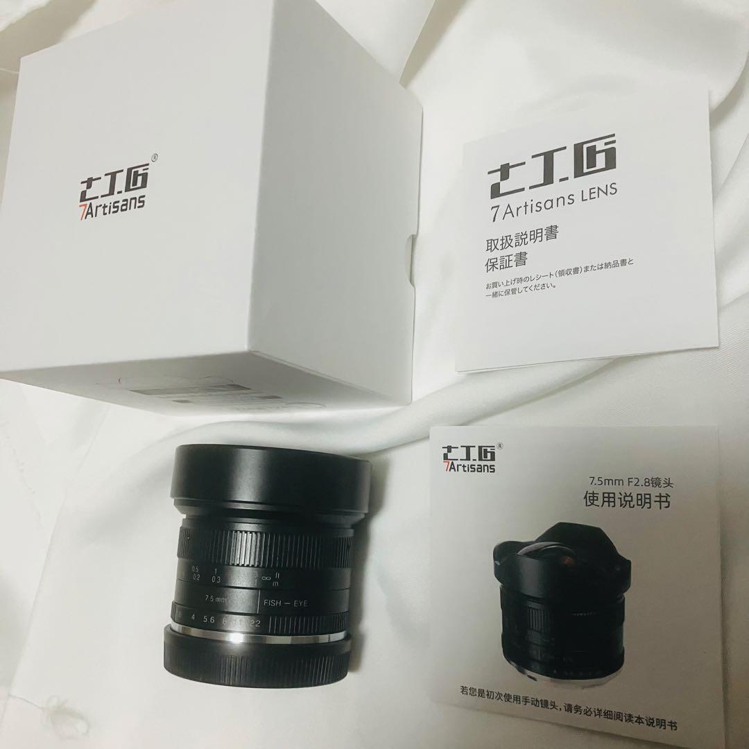 レンズ(単焦点) 7Artisans 7.5mm F2.8 FISH-EYE EF-M canon