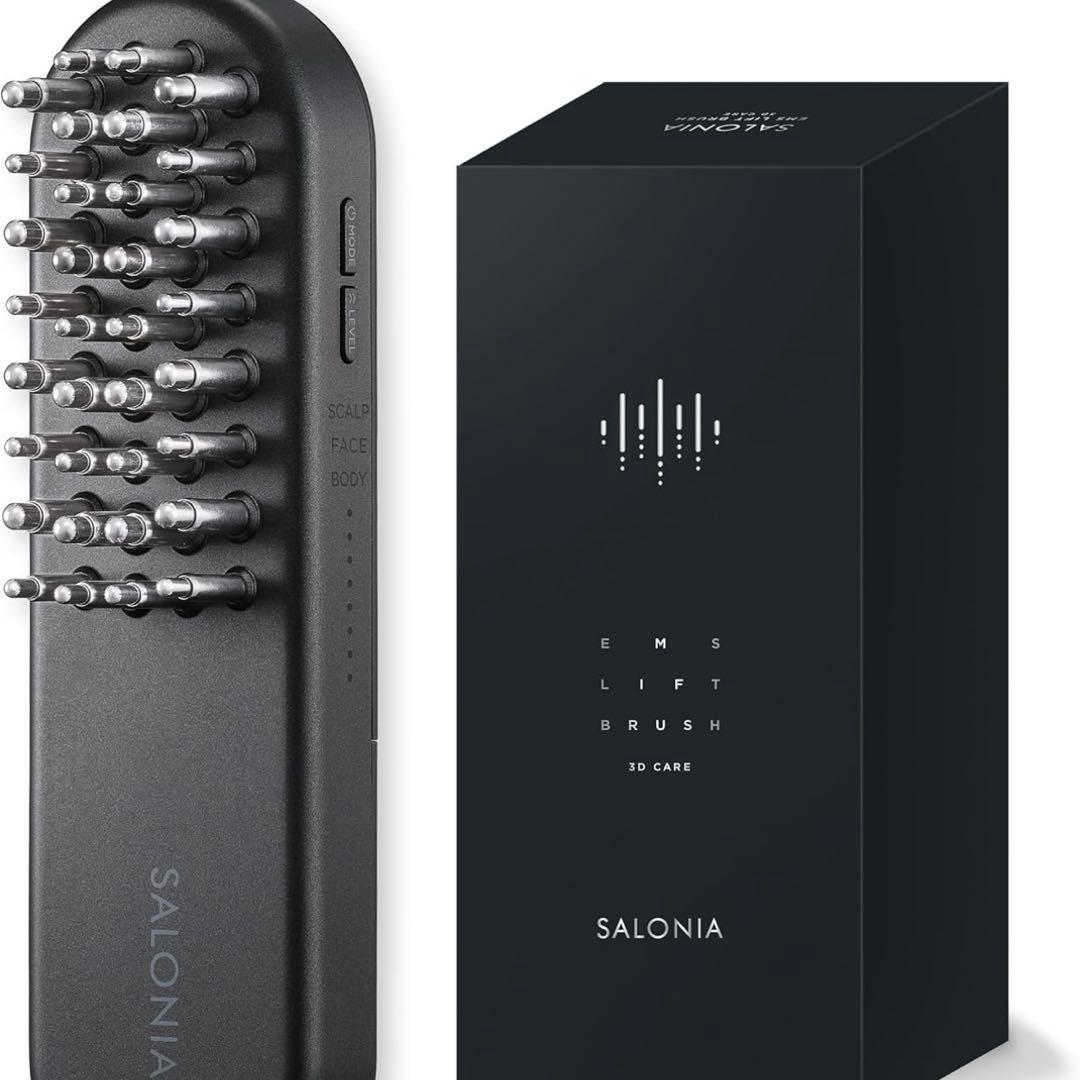 【美品】サロニアEMSリフトブラシ 3Dケア 電気ブラシ 美顔器