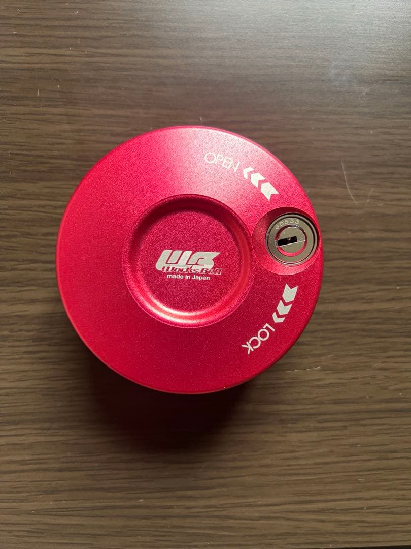 ワークスベルラフィックス2用レッド アルミ ロック キー付き キーロックシステム