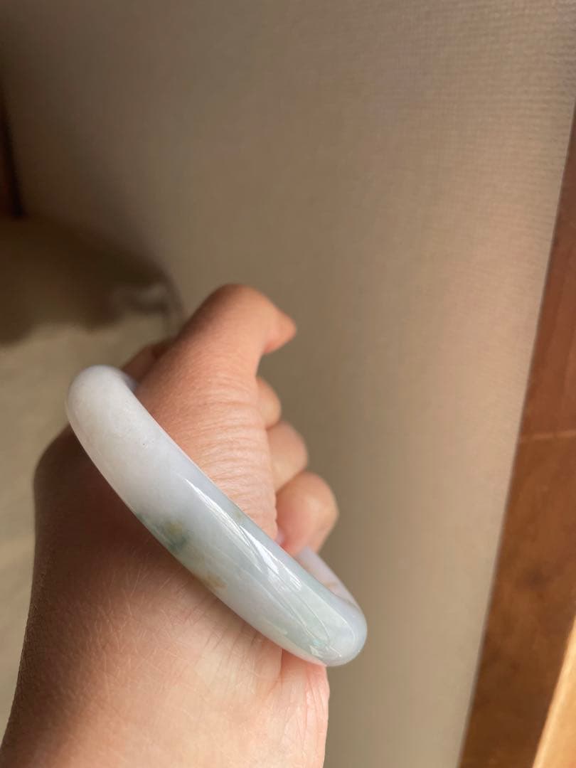 新入荷 ミャンマー 翡翠バングル 氷糯 55-57