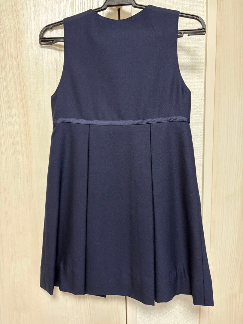 familiar お受験　セットアップワンピース　115cm ネイビー