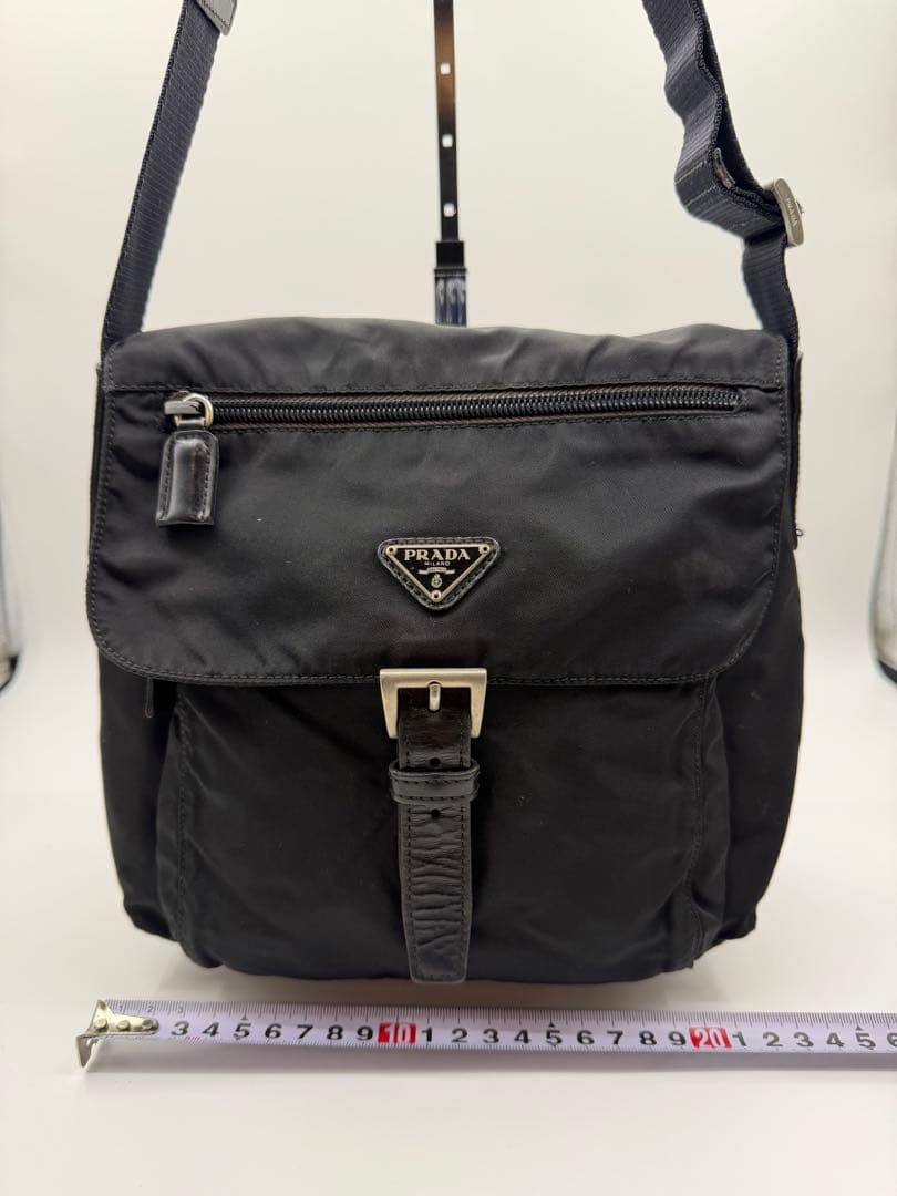 PRADA ブラック ナイロン メッセンジャーバッグ　ショルダーバッグ