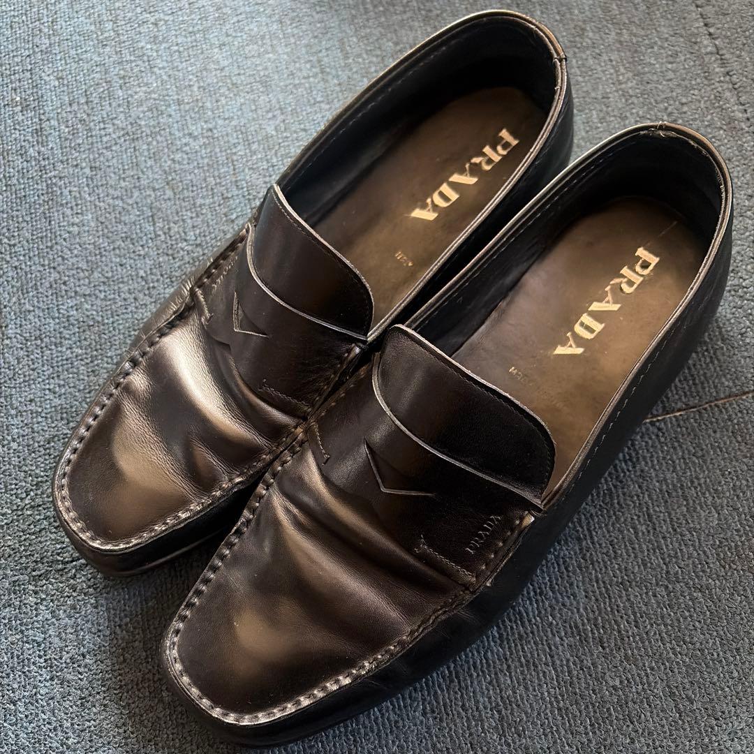 PRADA プラダ ローファー 26cm ブラック