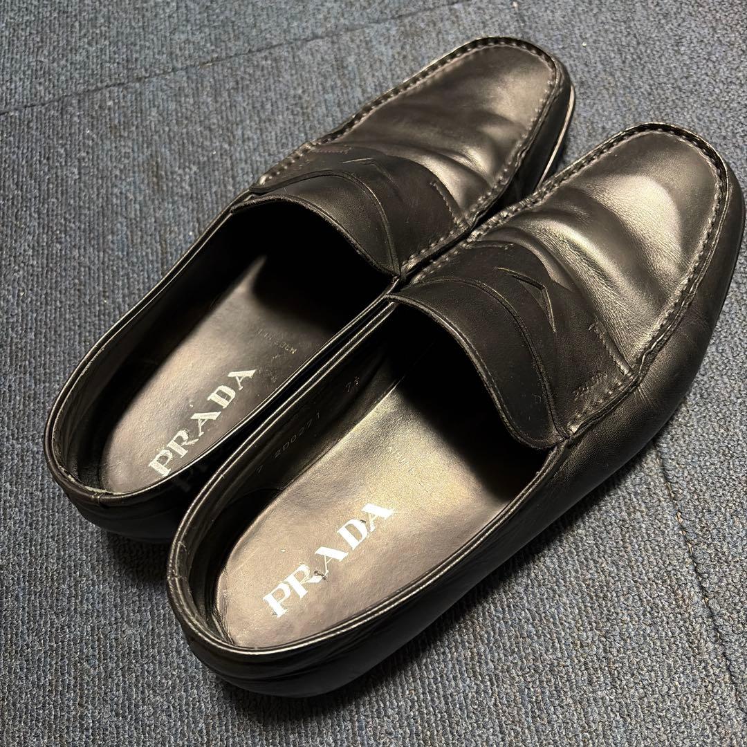 PRADA プラダ ローファー 26cm ブラック