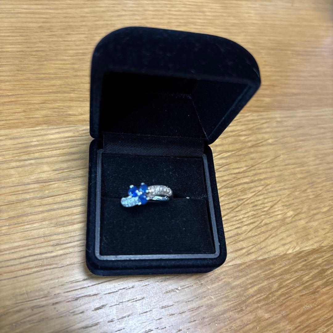 限界価格　K18WG サファイアリング・ネックレスセット