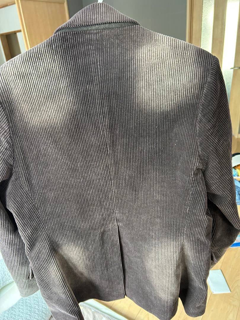 【CLEL】アンティークデザイン コーデュロイテーラードジャケット【ブラウン】