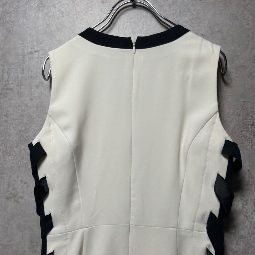 snidel スナイデル　サイドプリーツバイカラーワンピース S 新品同様　美品