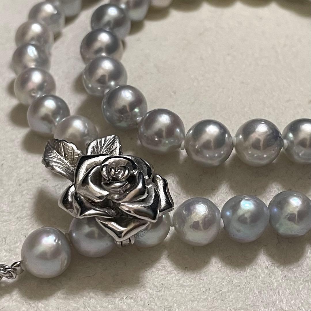 ミエ 【テリ強✨大珠】 あこや本真珠 ネックレス 7.5-8.0 パール