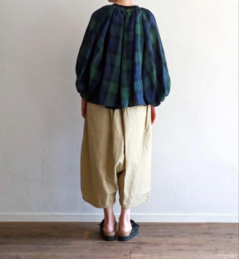 gauze# ガーゼ　サルエルパンツ　ゆったり