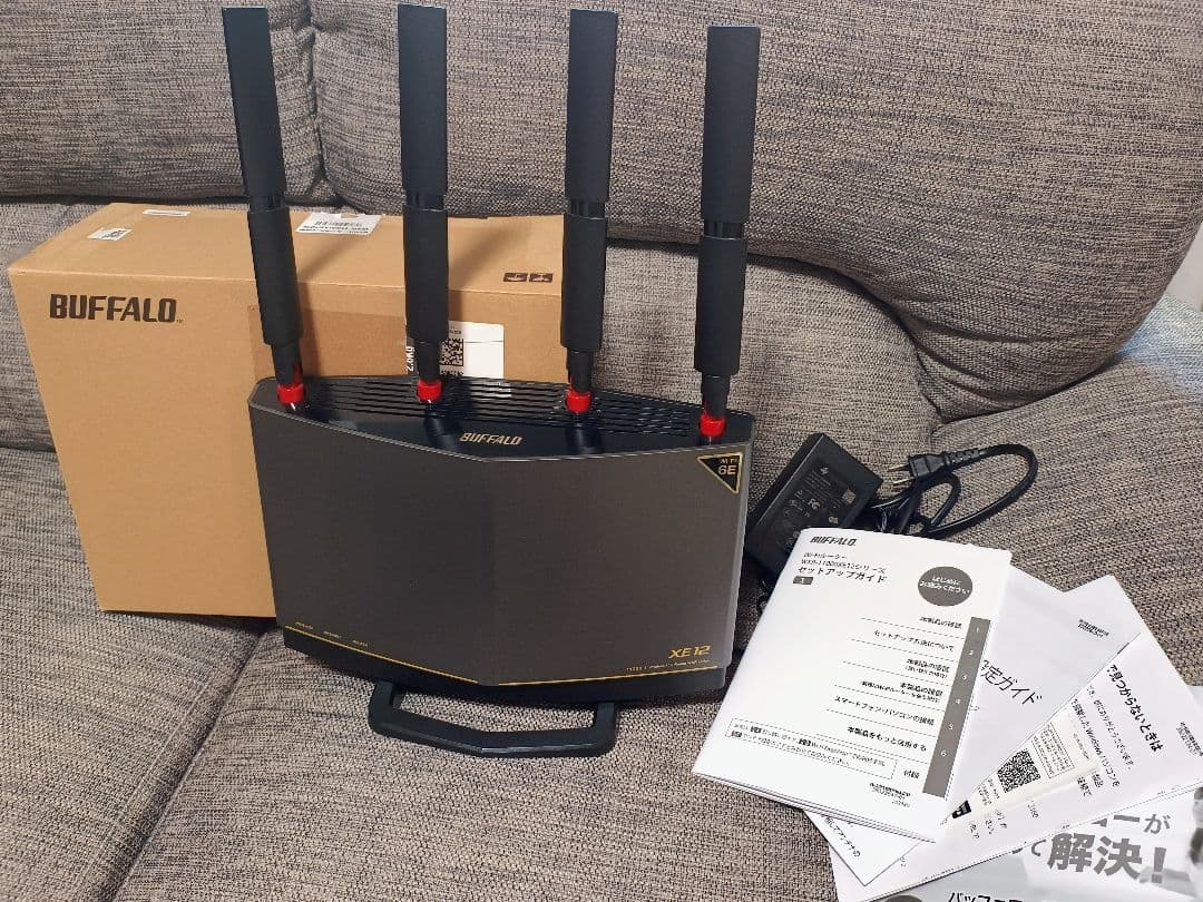BUFFALO無線LANルーター WXR-11000XE12/N WiFi 6E