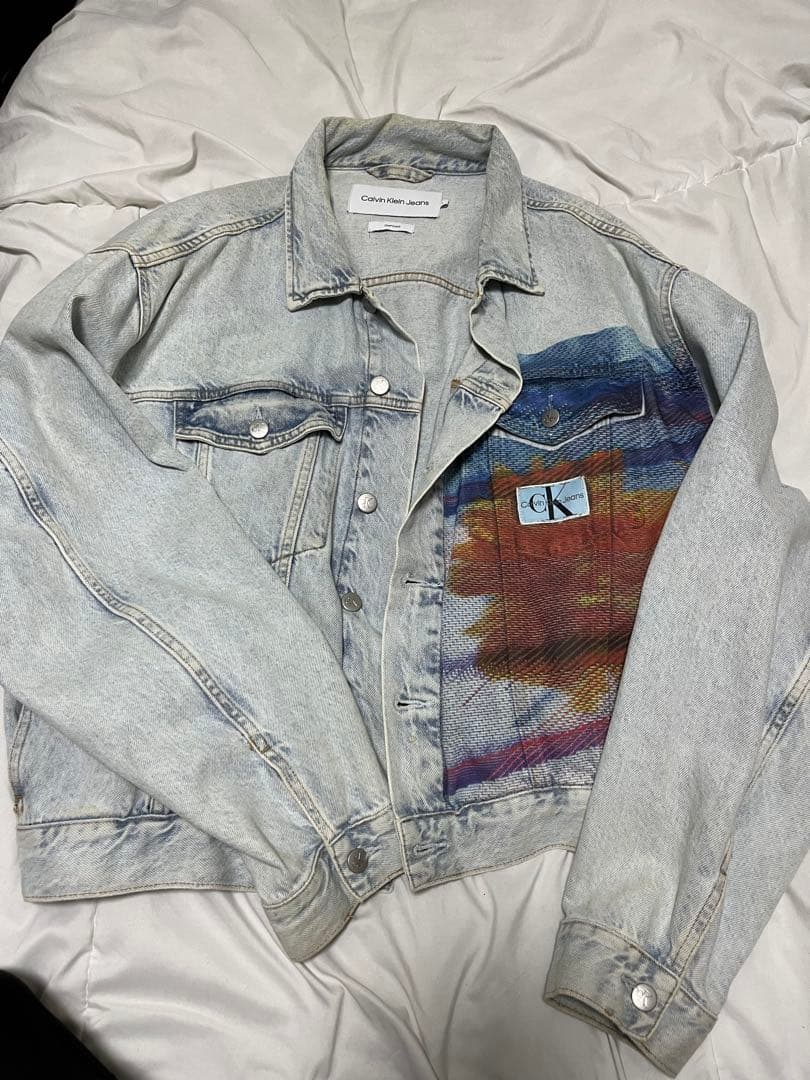 【最安値】  カルバンクライン カラフル　デニムジャケット