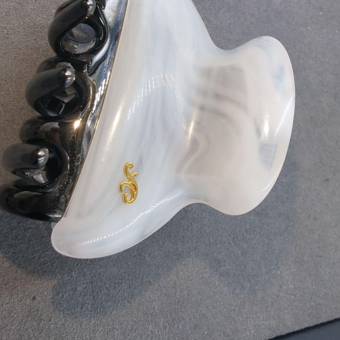 美品 acca アッカ ヘアクリップ ヘアピン ローズ 薔薇 フラワー