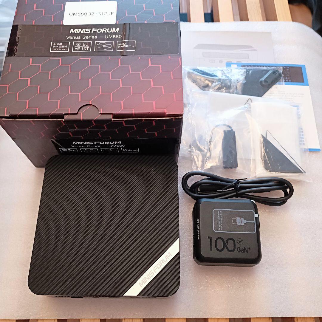 【ジャンク扱い】MINISFORUM UM580 RAM32GB