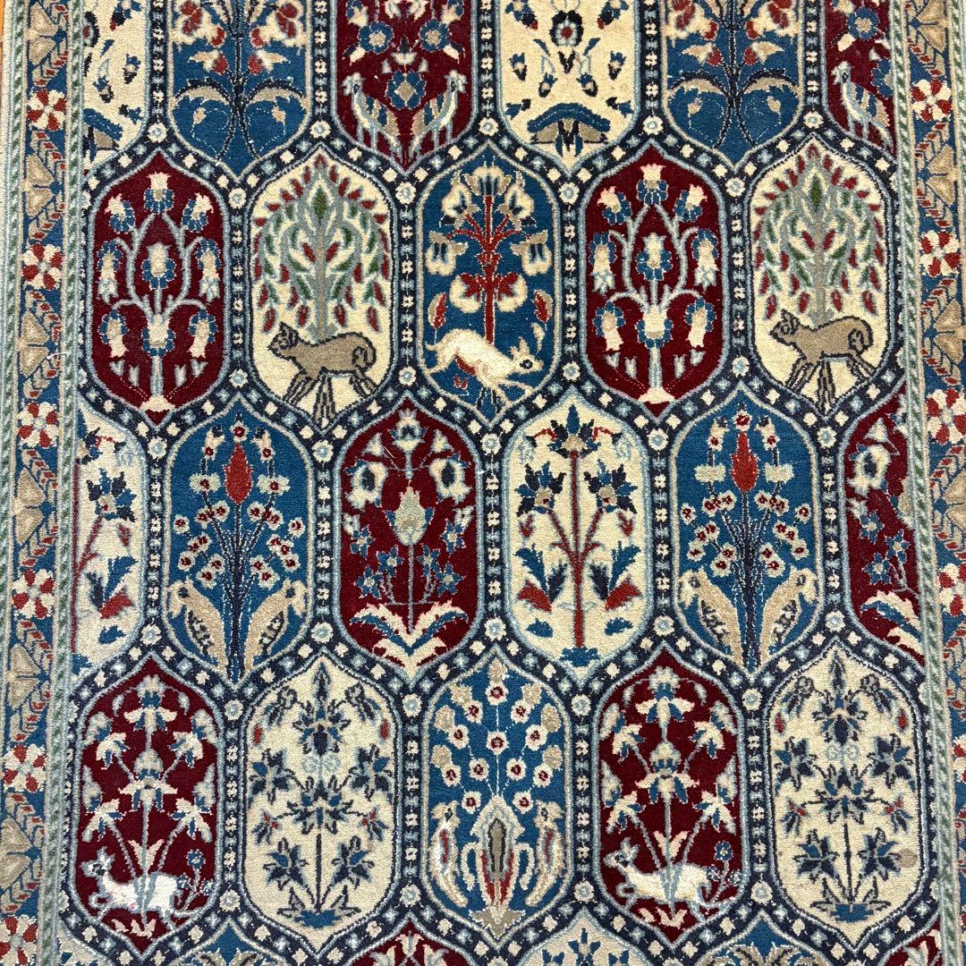 prevell ペルシャ絨毯 ウールシルク90x125cm