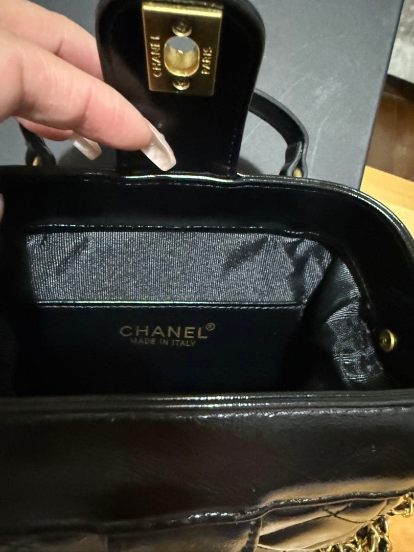 CHANEL(シャネル)ノベルティ★がま口ボストン型 ショルダーバッグ★2way