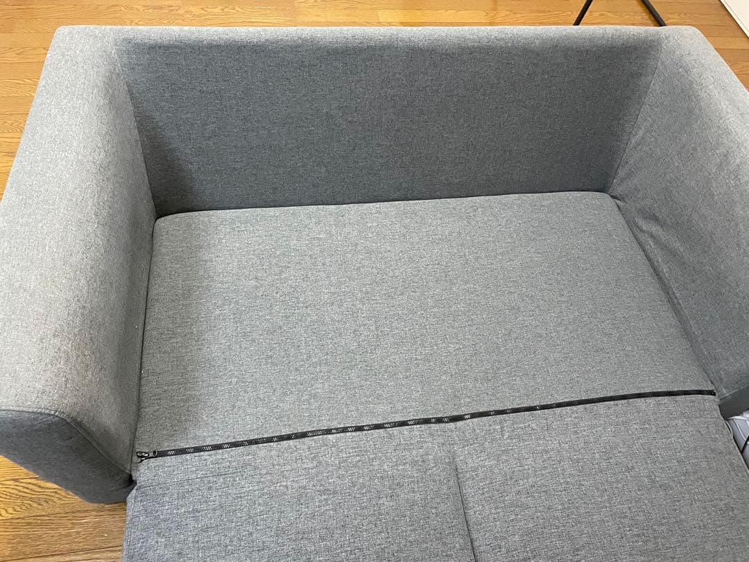 ニトリ　コンパクトにくつろげるソファベッド (フォワード GY) 2人掛け