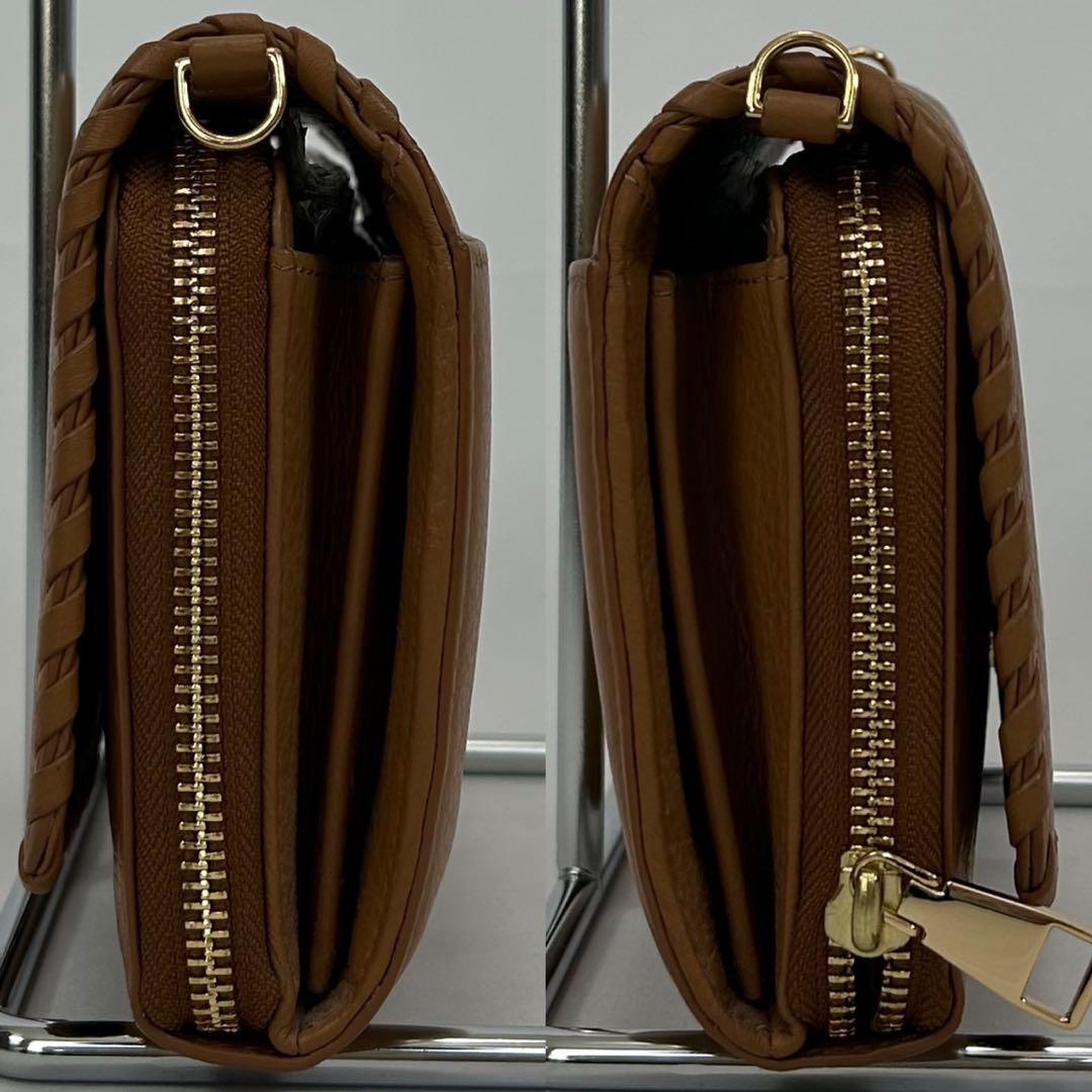 【未使用級】トリーバーチ 編み込み 2way ショルダーバッグ レザー 肩掛け