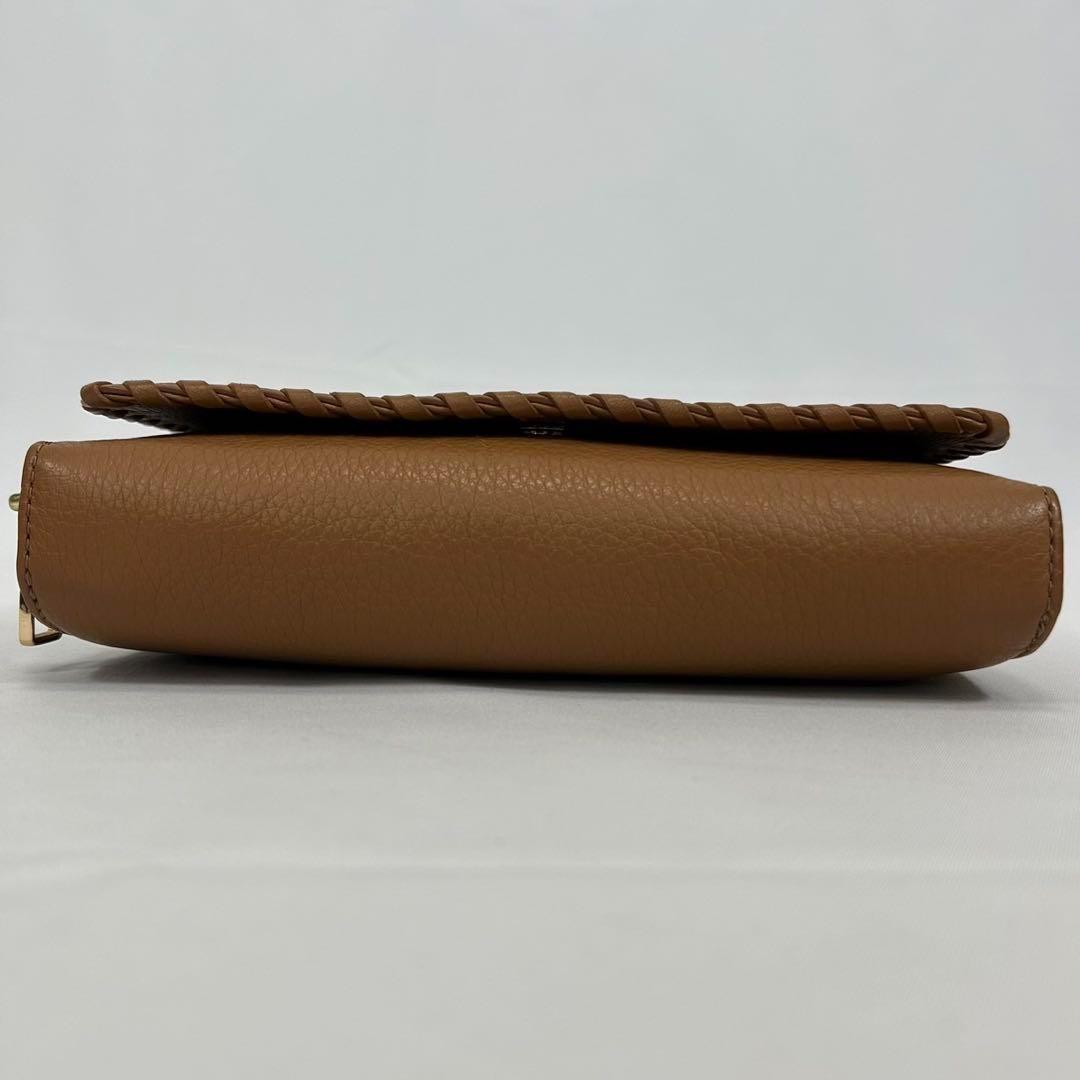 【未使用級】トリーバーチ 編み込み 2way ショルダーバッグ レザー 肩掛け