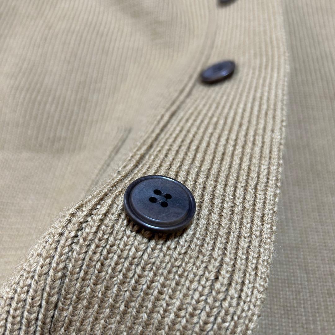 【極美品L ウール100%】ポールスミス　ニットジャケット　ローゲージ　キャメル