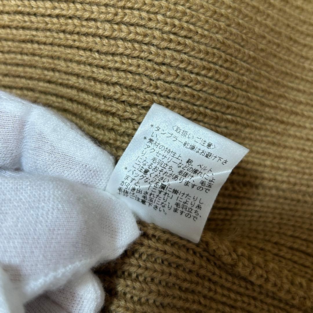 【極美品L ウール100%】ポールスミス　ニットジャケット　ローゲージ　キャメル