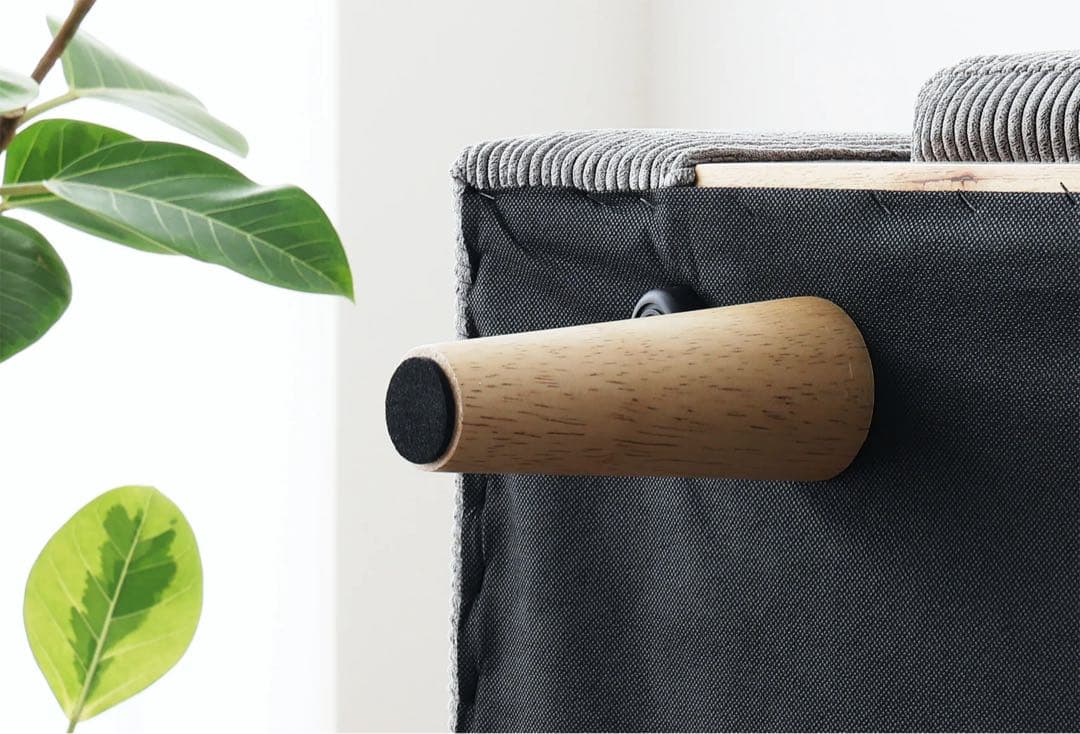 ［さくらんぼ！】ソファCosnaコーデュロイ 2人掛けソファ 木製フレーム