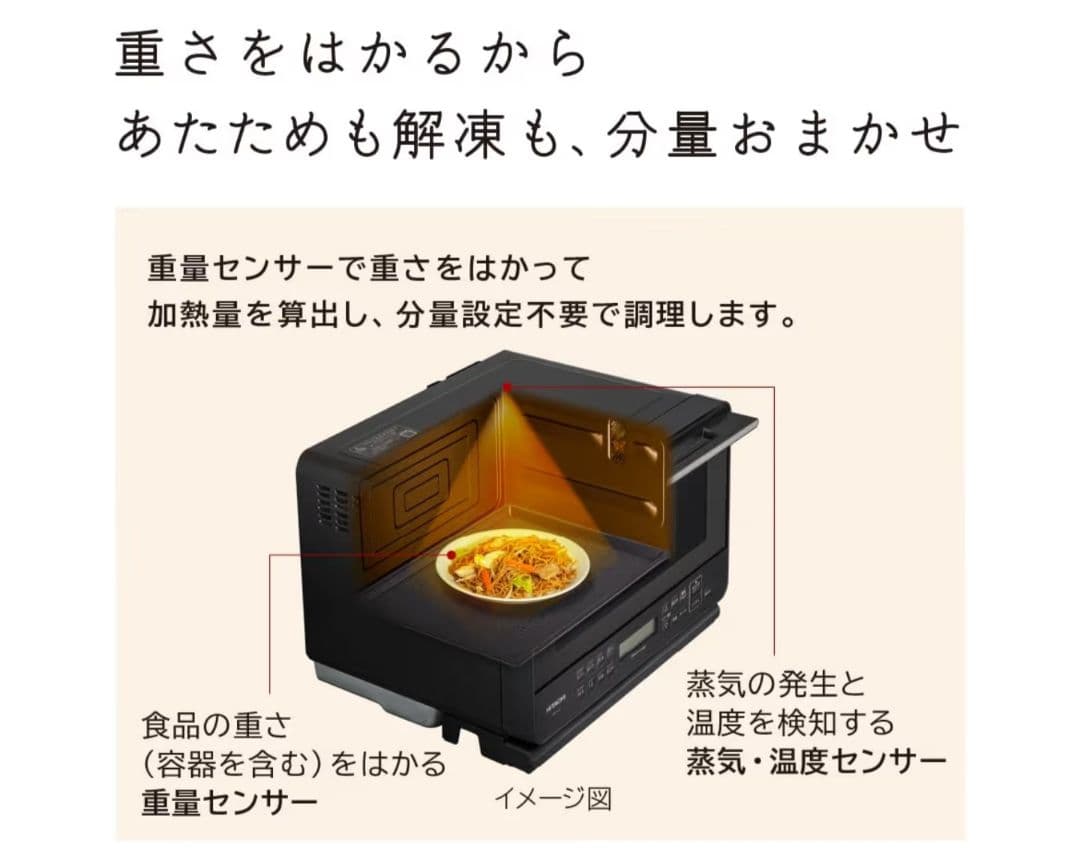 【新品・未開封】日立 過熱水蒸気オーブンレンジ MRO-S7C H グレー