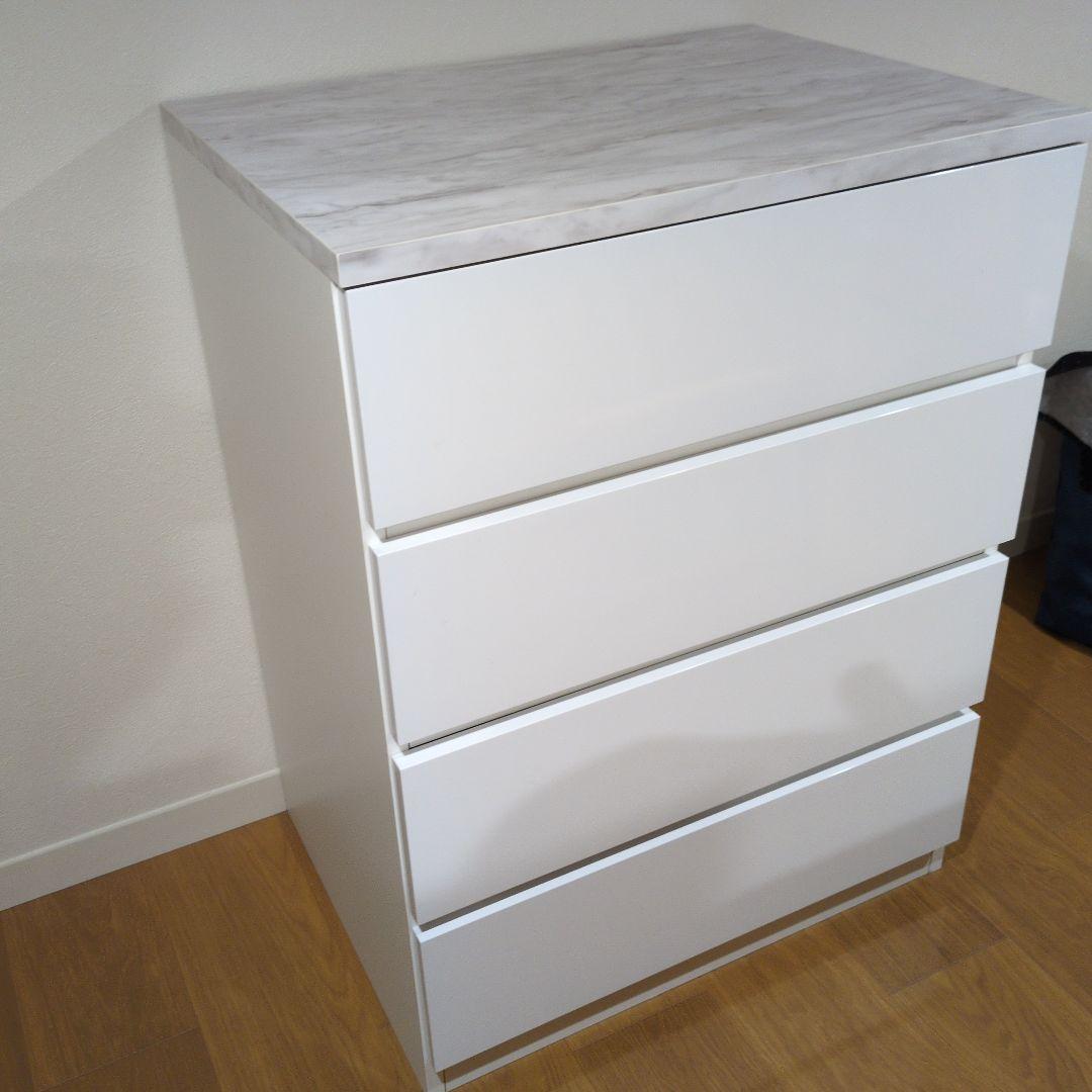 チェスト　キャビネット　タンス　ホワイト