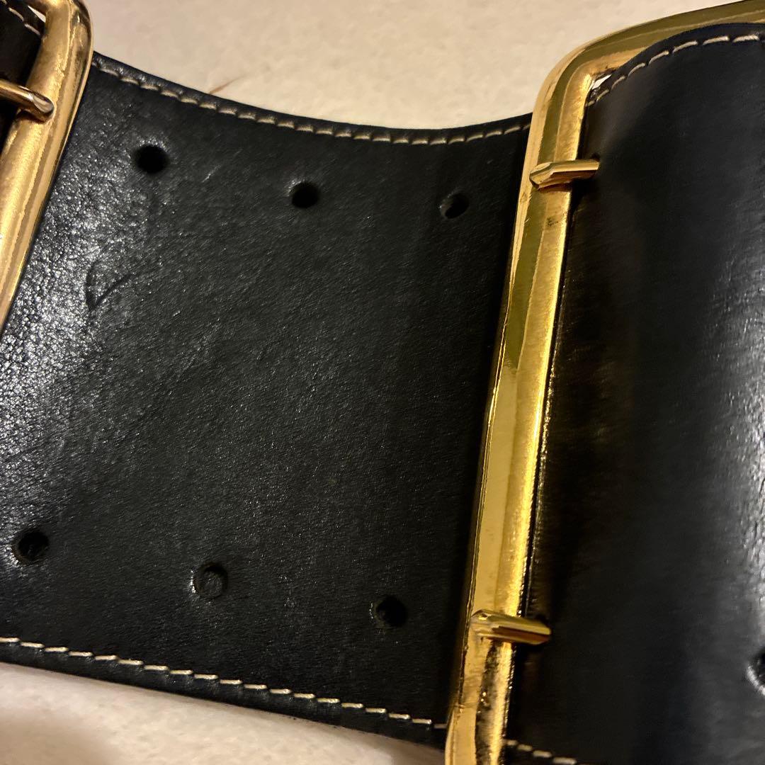 FUMIKA _UCHIDA フミカウチダ ダブルバックルベルト　ブラック