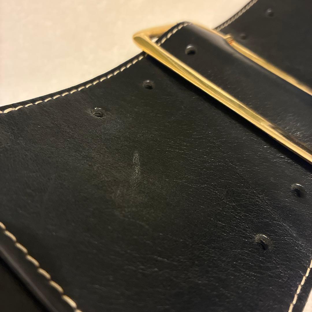 FUMIKA _UCHIDA フミカウチダ ダブルバックルベルト　ブラック