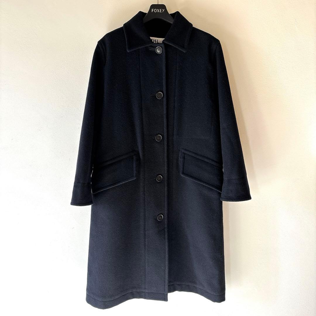 定価5.5万✨MHL. ロング BASIC WOOL MELTON COAT 紺