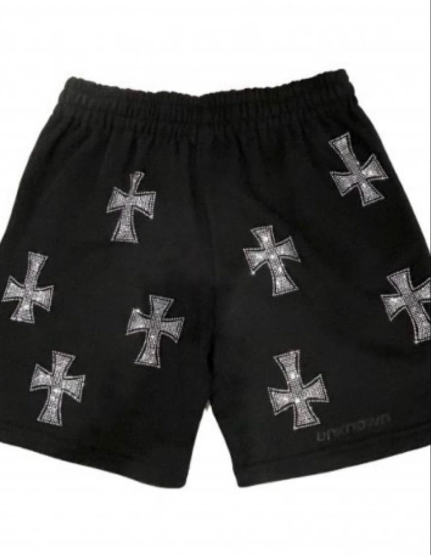 パンツ UNKNOWN LONDON RHINESTONE SHORTS