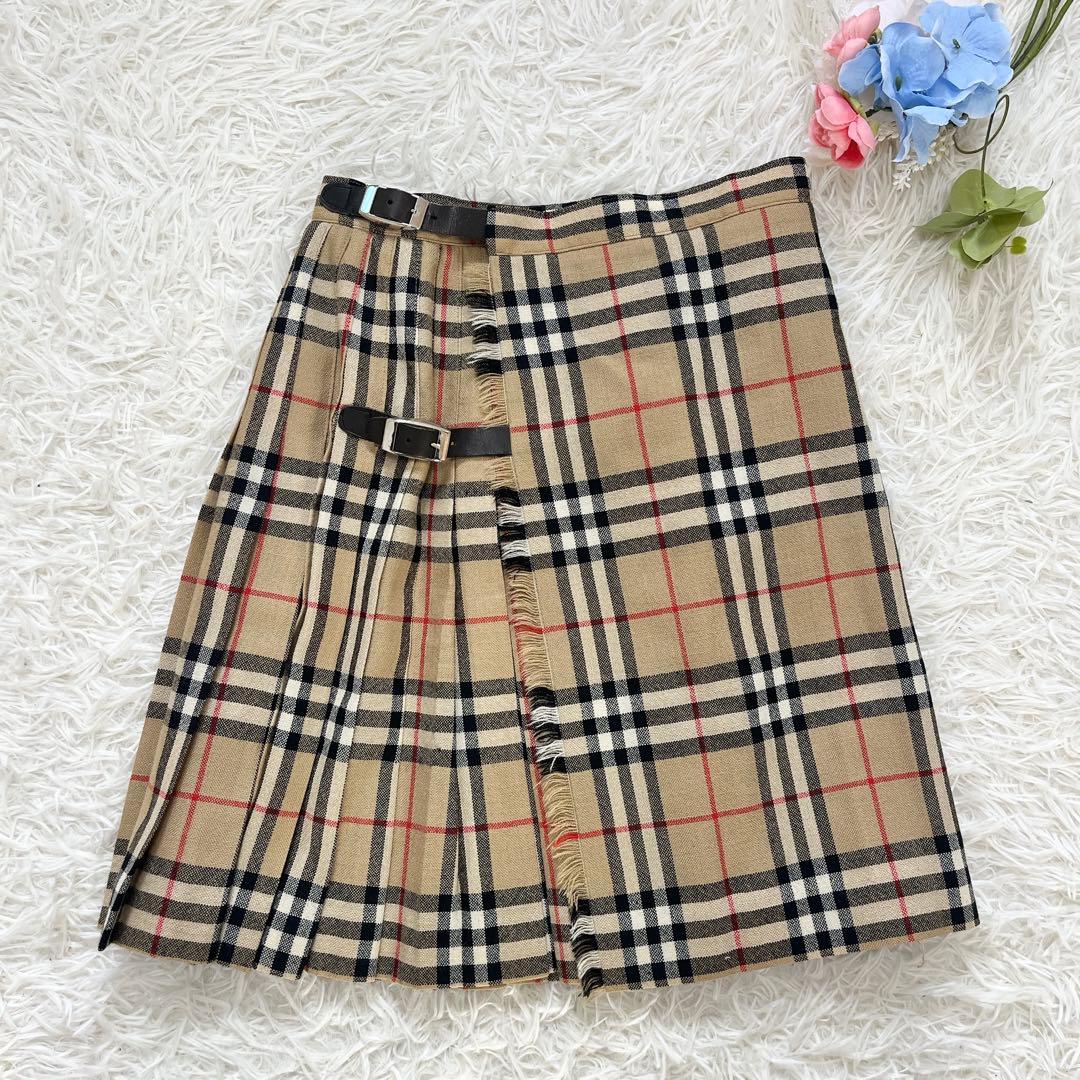 バーバリーロンドン ミニスカート 巻きスカート サイズ2