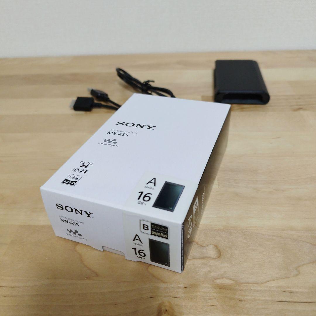 【美品】ソニー／ウォークマン 16GB《NW-A55》18年製 グレイッシュB