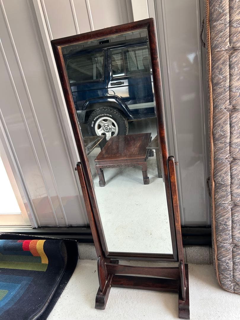 T　木製スタンドミラー