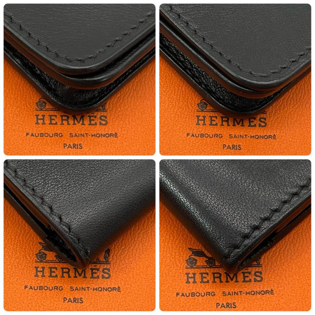 【超極美品】エルメス 名刺入れ カードケース ドゴン ボックスカーフ □N刻印