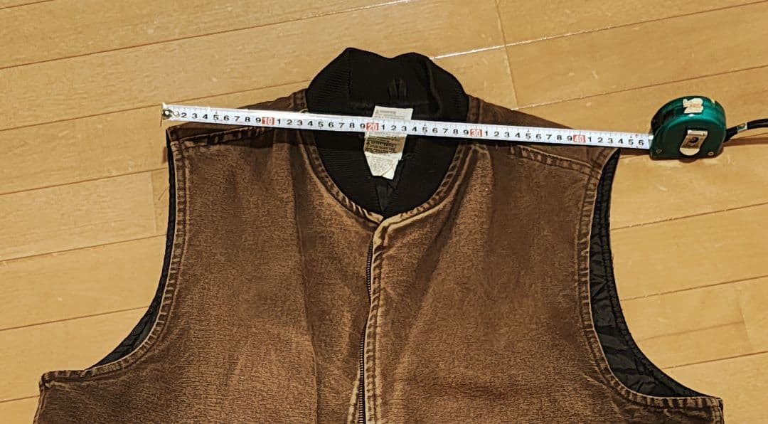 豆*福様 Carhartt カーハート ダックベスト ブラウン XL　usa製