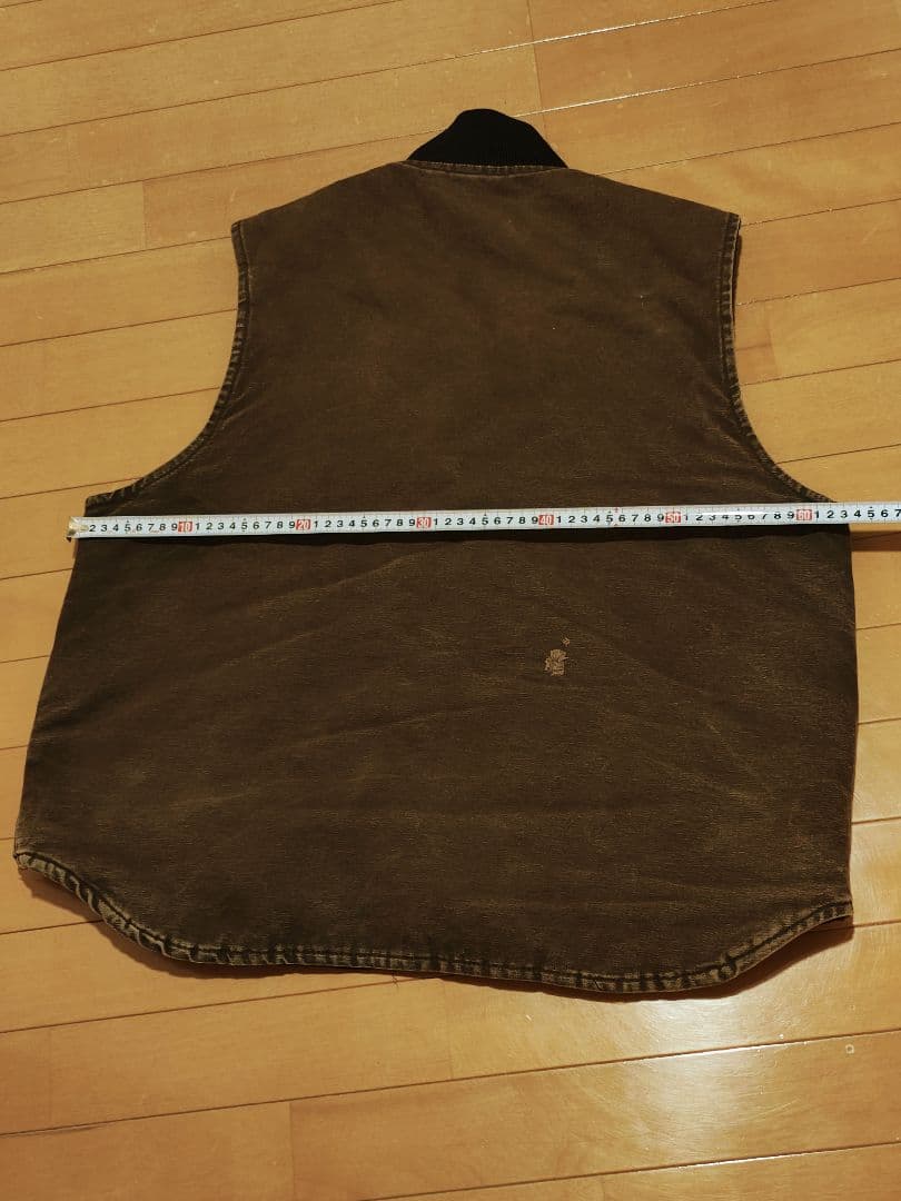 豆*福様 Carhartt カーハート ダックベスト ブラウン XL　usa製