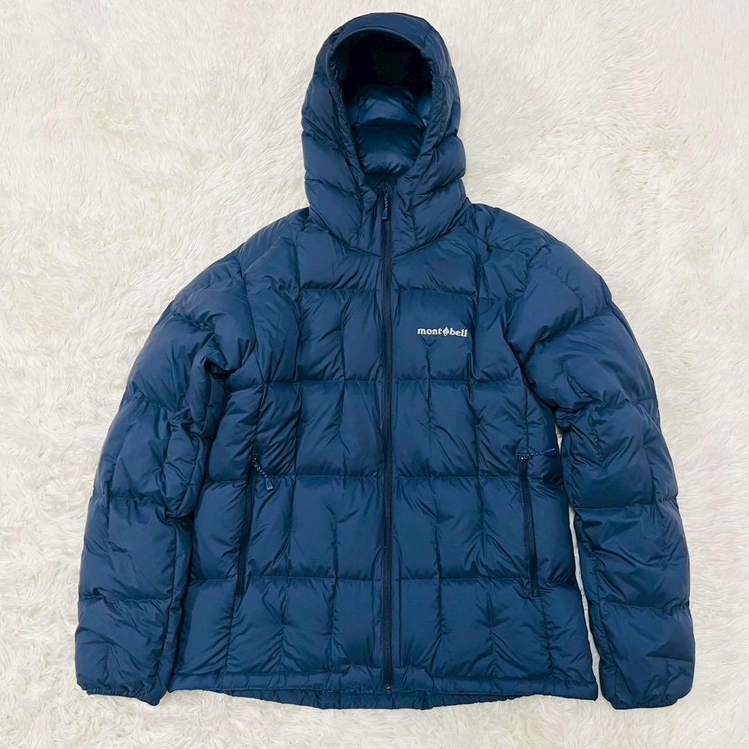 モンベル　ネージュダウンパーカ　スタッフバッグなし L ネイビー
