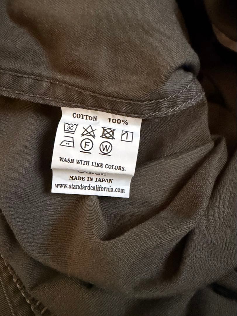 スタンダードカリフォルニア　SD Easy Pants オリーブ　L