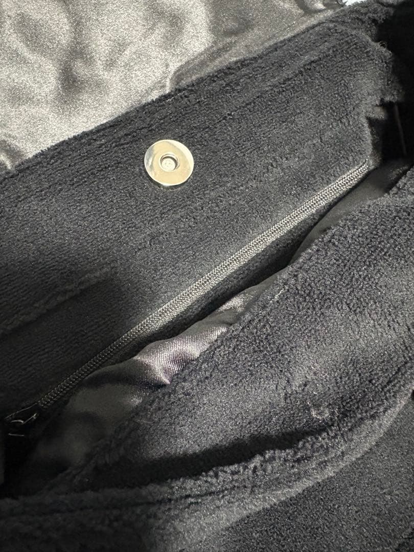 CHANEL スエードバッグ 黒 CCロゴ