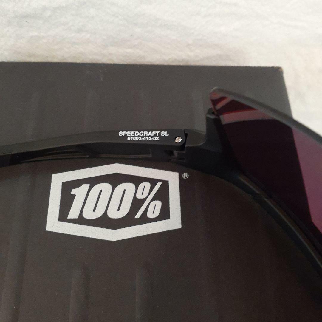 100％ Speedcraft SL ブラック ワンハンドレッド サングラス